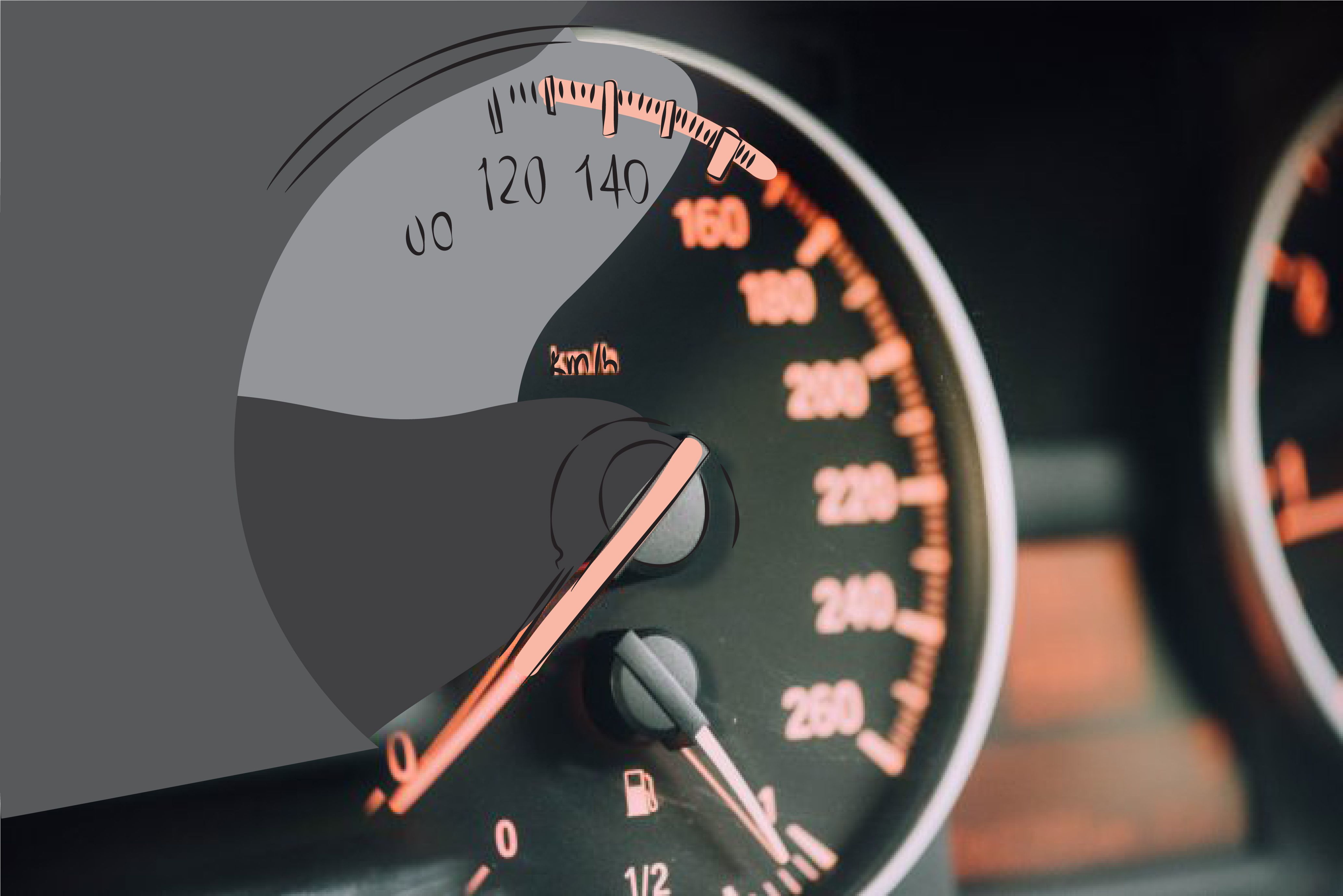 speedometer depicting speed of SaaS services